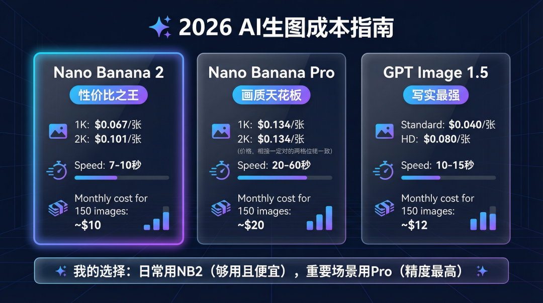AI生图成本对比